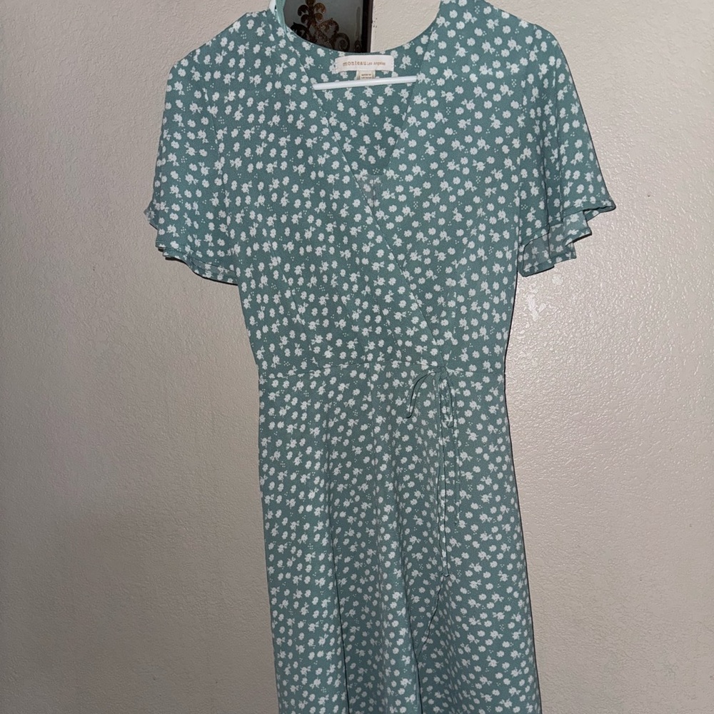Monteau Green Floral Top